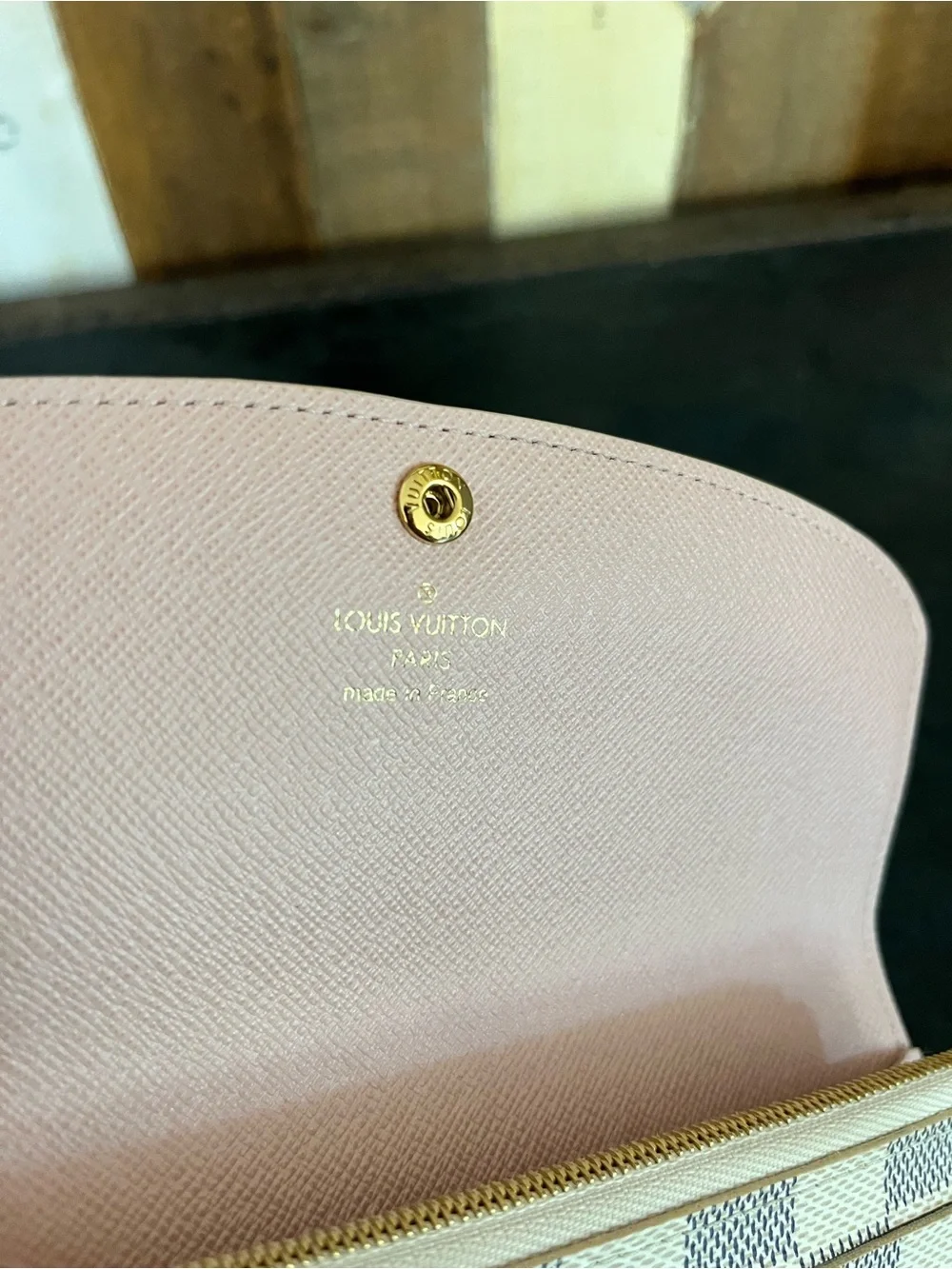 Authentic Louis Vuitton Damier Azur Emile wallet